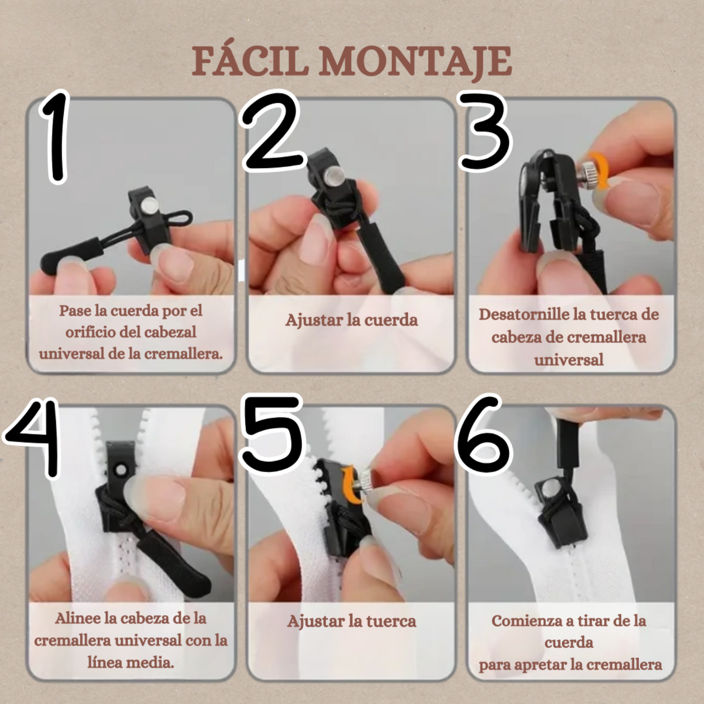 Carvallo | FixZip – Reparera varje trasig dragkedja sekund