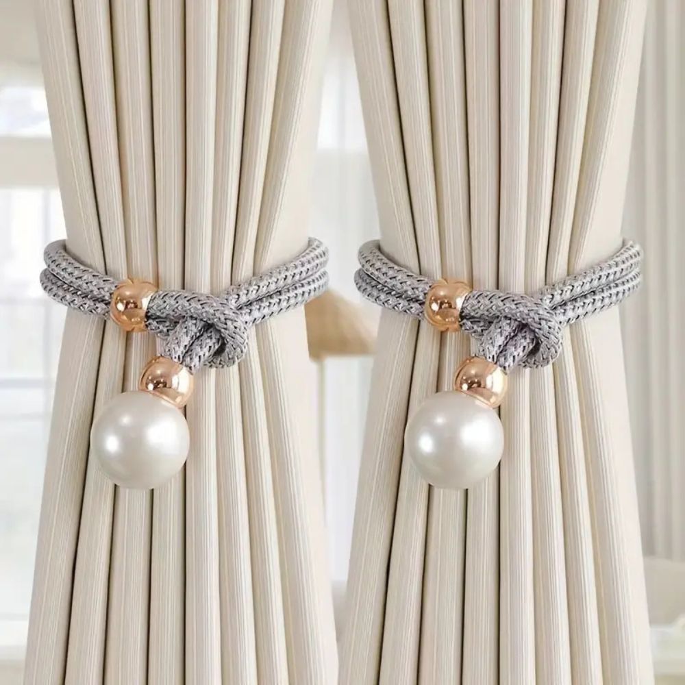 Lustrous Pearl Gardinband | 2 Delar Set