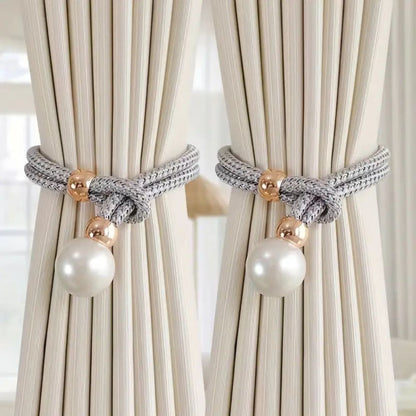 Lustrous Pearl Gardinband | 2 Delar Set