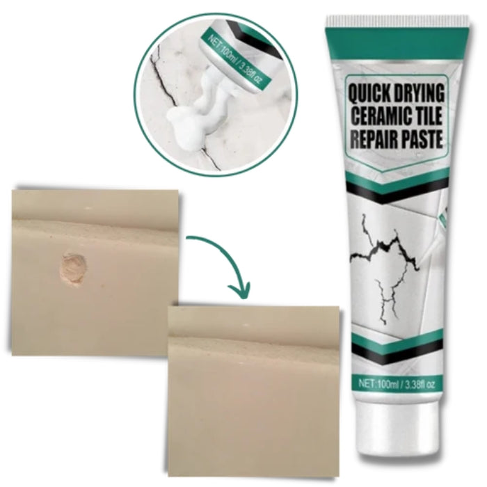 Carvallo – Reparationssats för keramiska sprickor med vattentät pasta och hållbar ytfinish