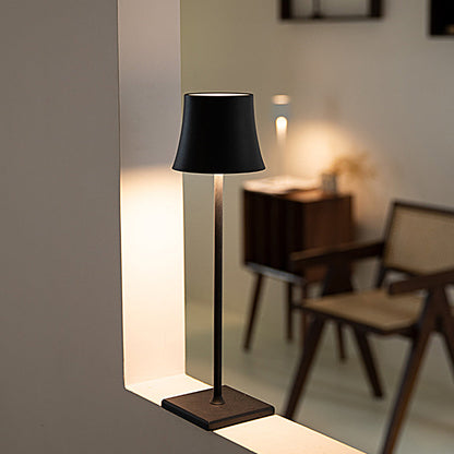 Trådlös Bordslampa Metallskärm USB Touch