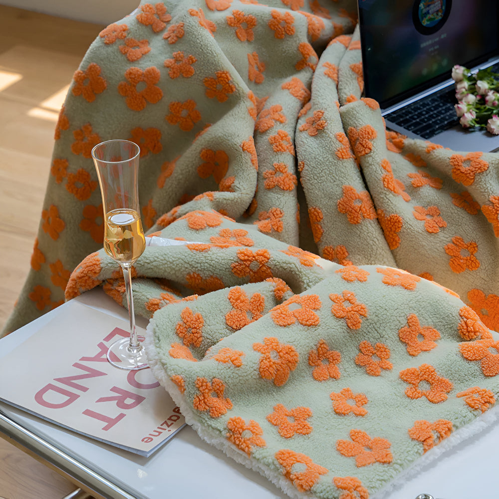 Naturens Vildblomma Lycka Filt