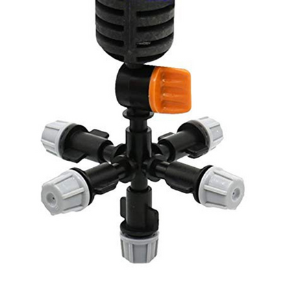 Svängbar sprutmunstycke med flera spruthuvuden – Justerbar bevattning för trädgårdsväxter