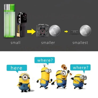 Micro HD Videokamera med ljud