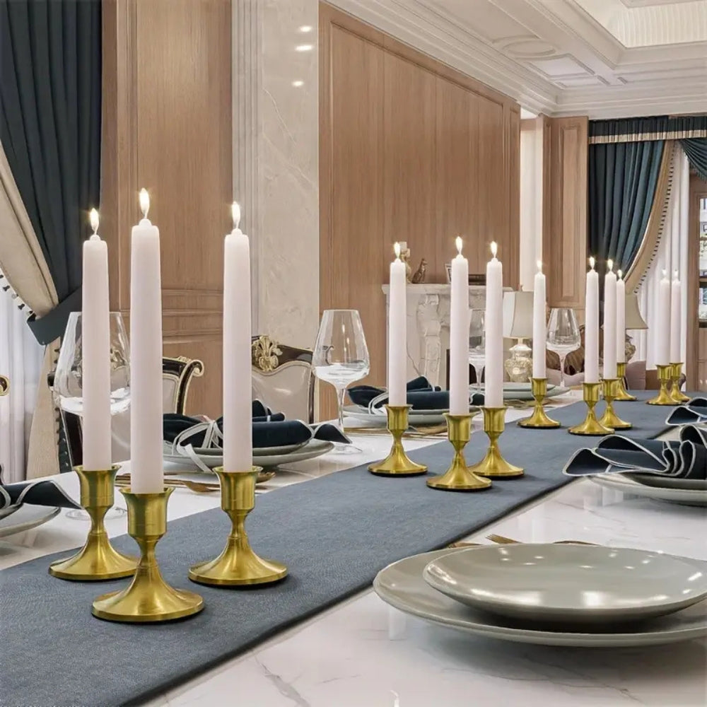 Glittrande Vintage Ljusstake | 2-dela Set