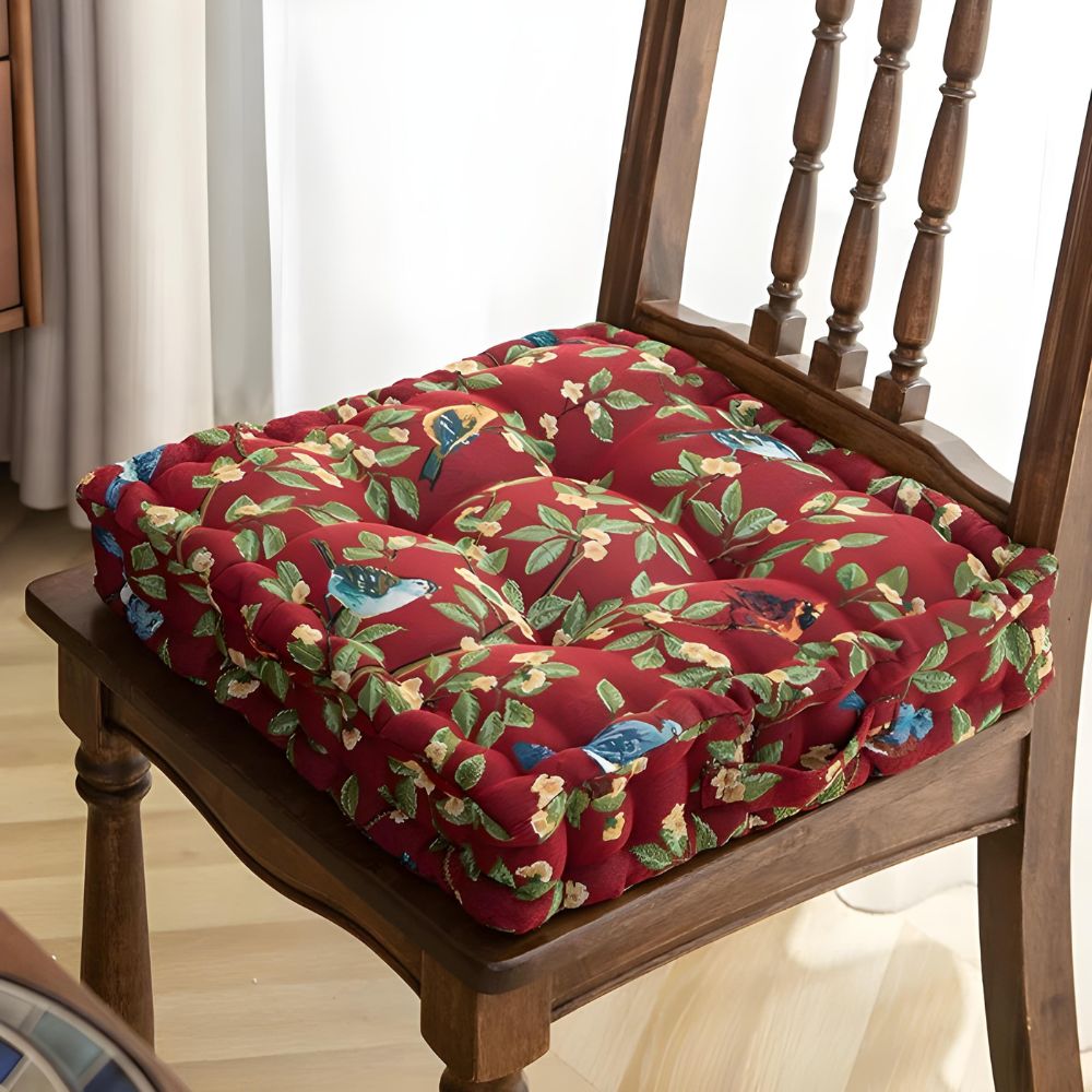 Fantasifull Fågel Blad Kudde