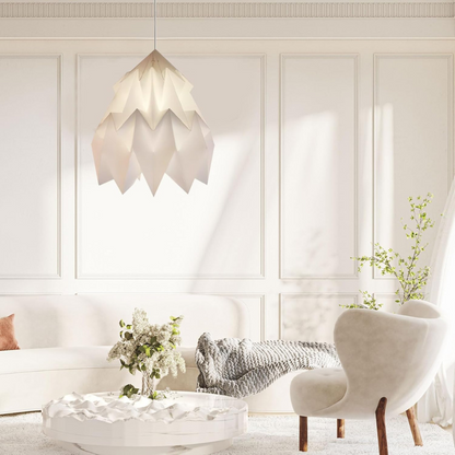 OrigamiGlow – Origami-inspired pendant with layer-on-layer artistic design