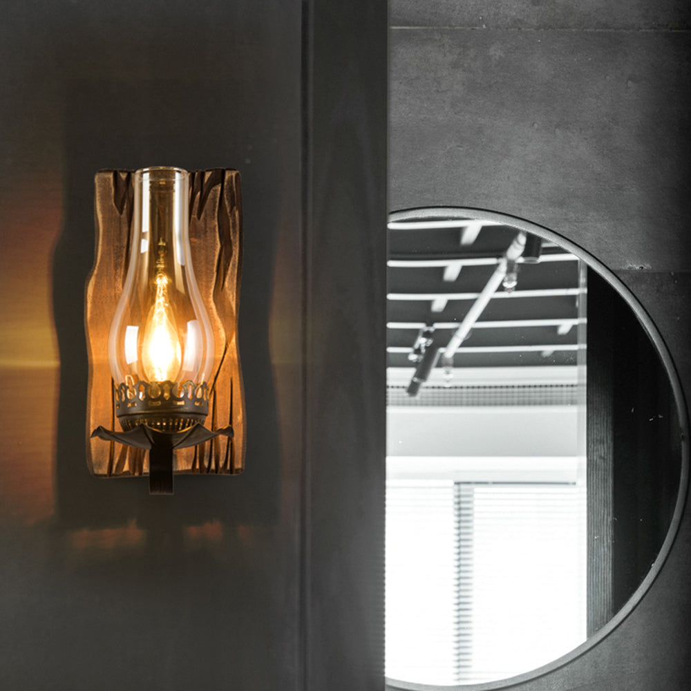 Austin Vintage LED Vägglampa Inomhus Vardagsrum/Sovrum Trä