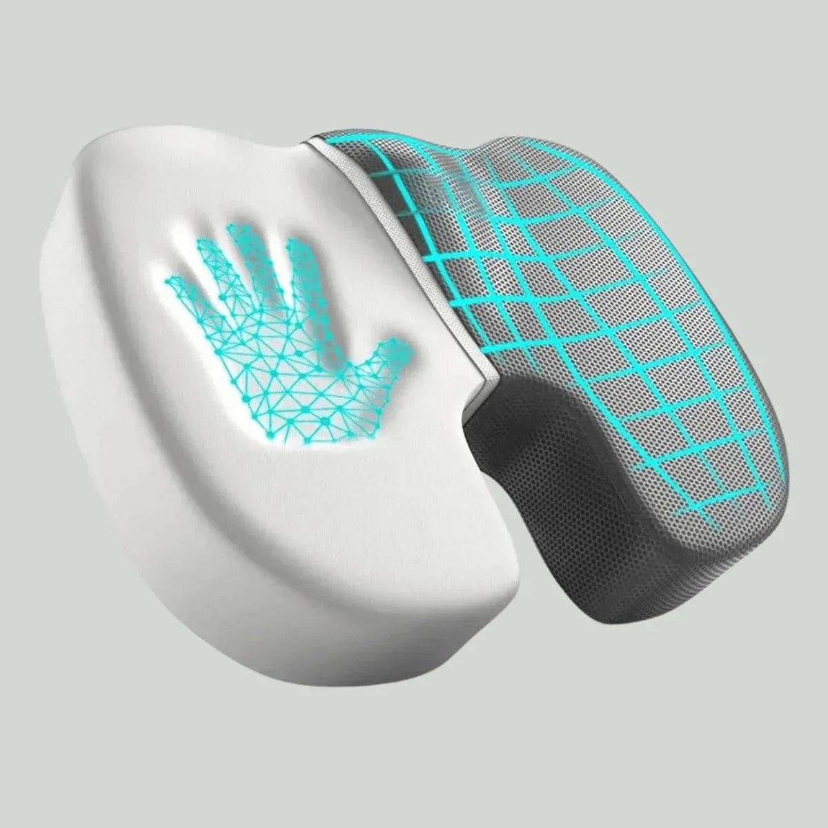 Ergonomisk 4D komfort sittkudde med ortopediskt stöd