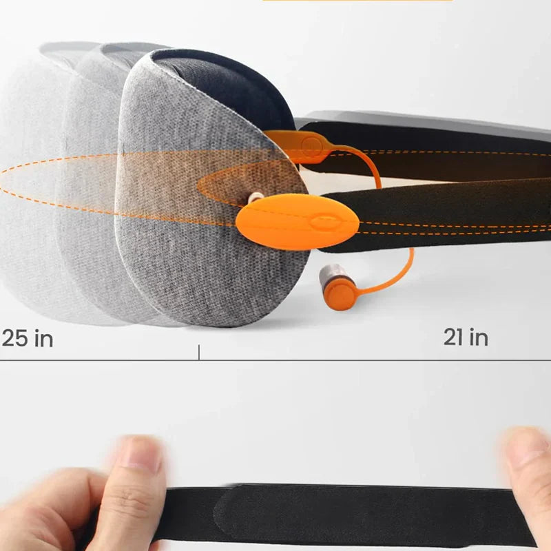 Avkopplande ögonmask med integrerade öronproppar