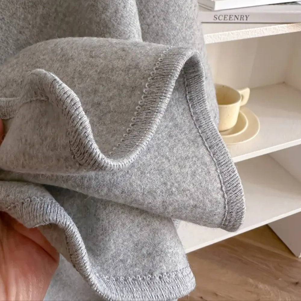 Lyxig Poncho Vindskyddande Själ Kappa