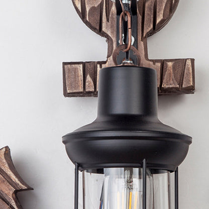 Austin Vintage LED Vägglampa - Anker, Mat- / Vardagsrum, Metall/Trä