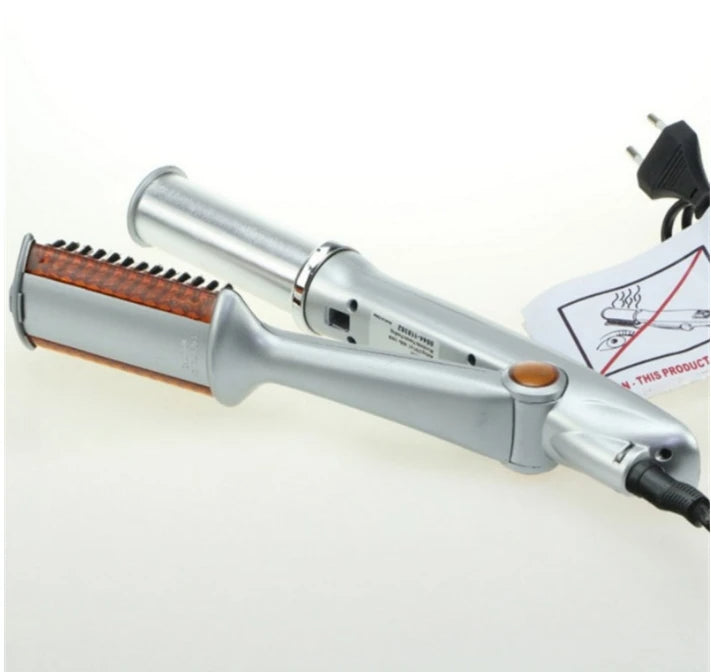 Professionell 2 i 1 roterande järnhårborste