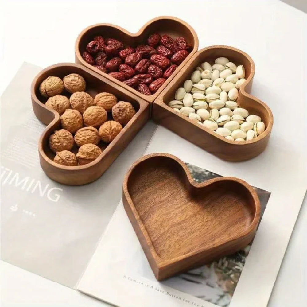 Rustic Heart Snack Tray Collection | 4st