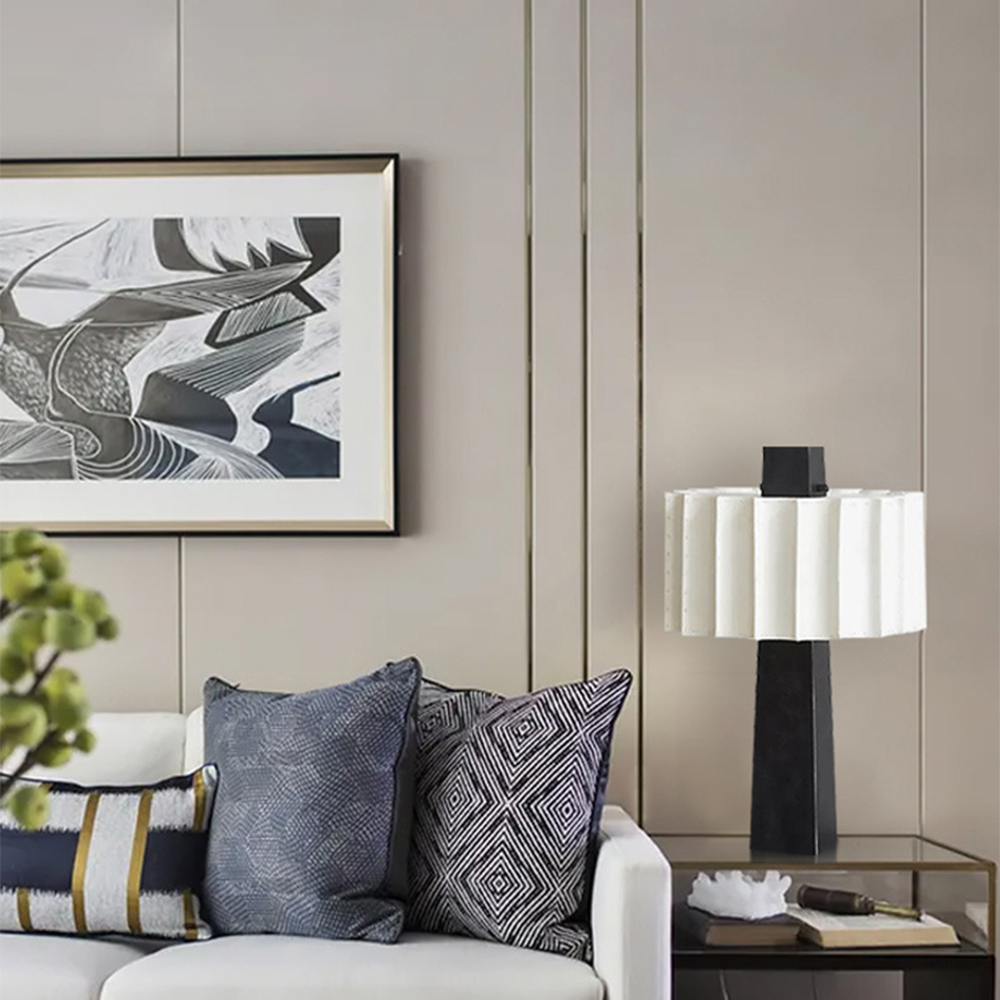 Kreativ Design Svart-Vit Dekorativ Bordslampa