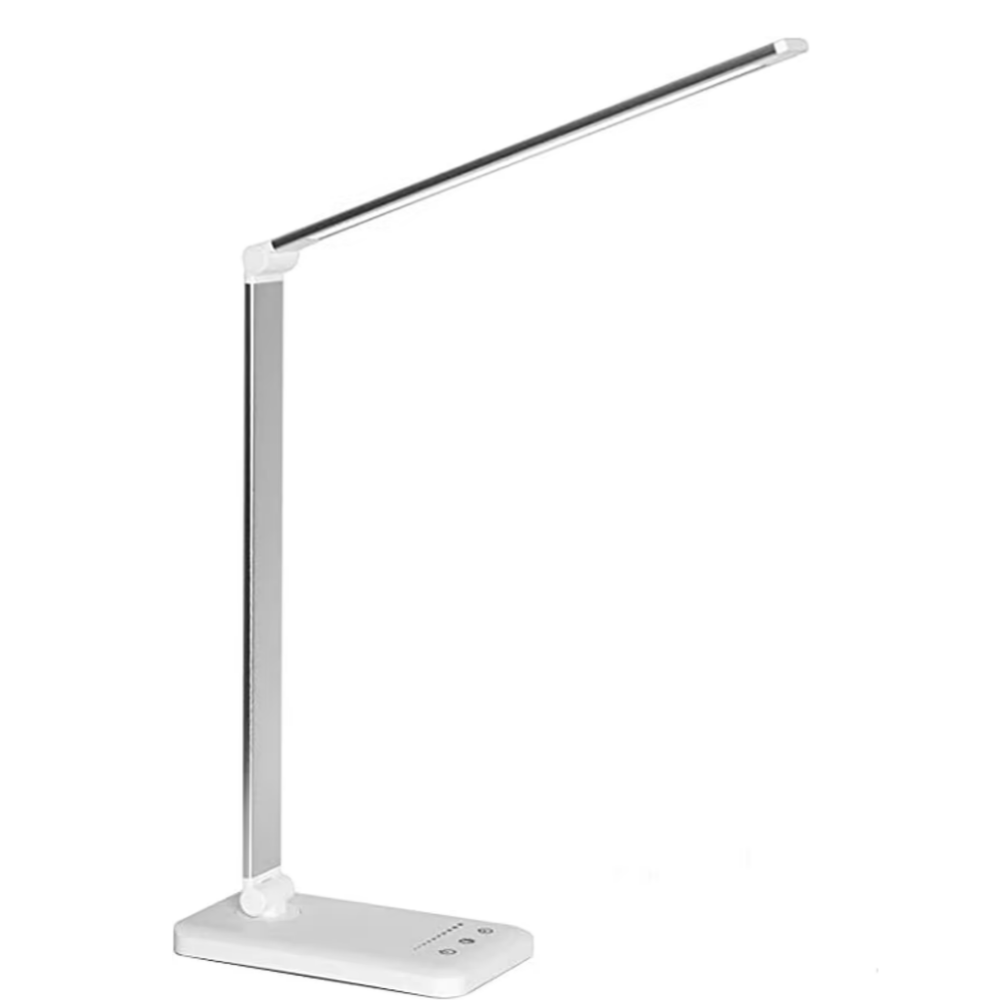 LED Bordsbelysning - Lampa med USB Laddport, 5 Ljusstyrkor och Justerbar Klarhet