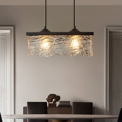1/2-Ljus Glas 3-Stegs Dimbara Krona Lampa Matrum Belysning