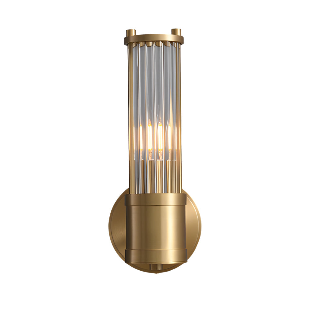 1/2-Lights Modern Vägglampa med Cylindrisk Glas