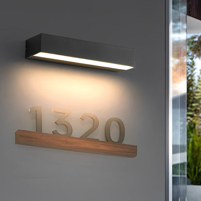 Vägglampa Modern Svart Vattentät Utomhuslampa