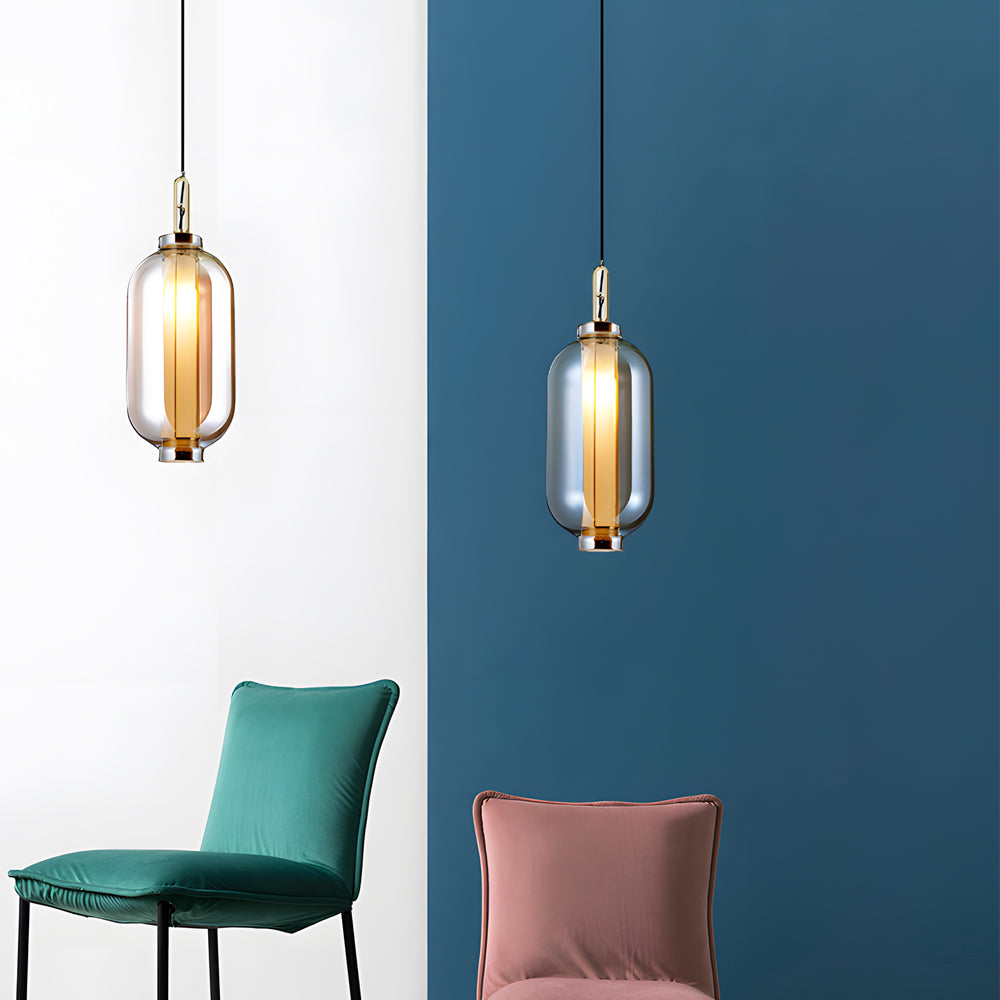 Amber Glaser Hänglampa