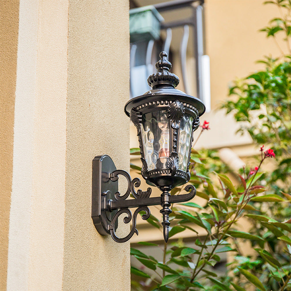 Utomhus Vintage Glas Vägglampa