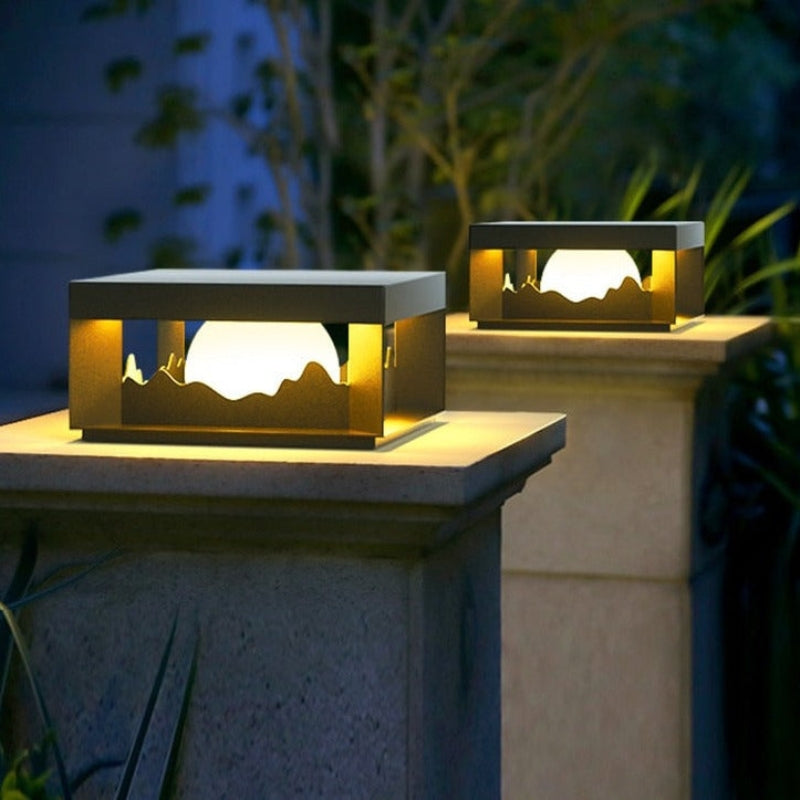 Carvallo - Solcellsdriven utomhusvägg- och golvlampa med modern design