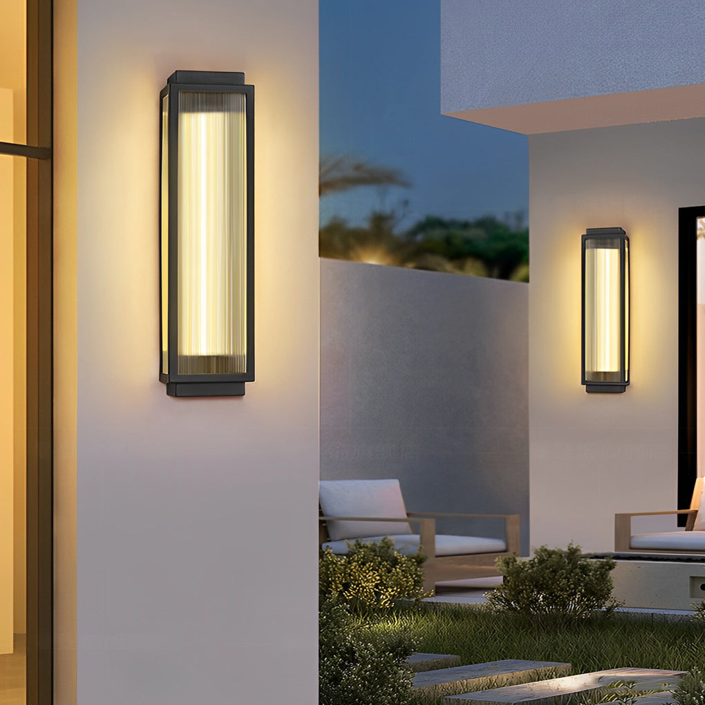 Utomhusvägglampa Modern LED Vattentät Armatur