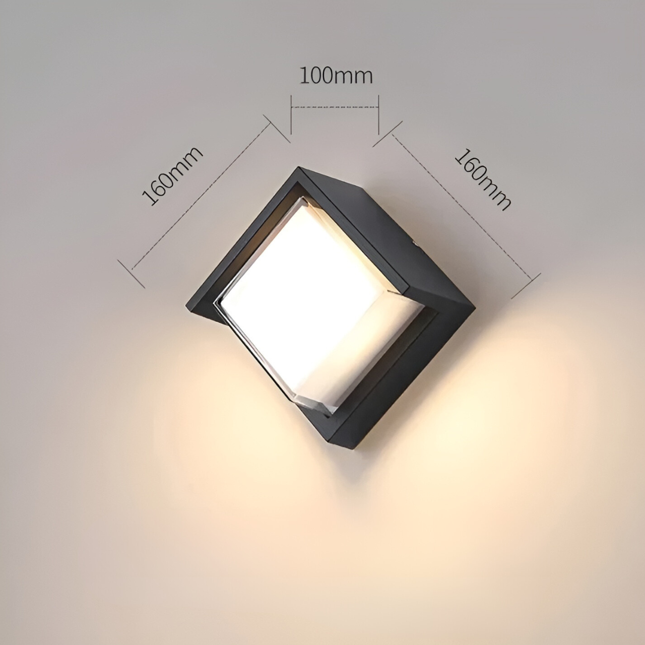AquaSense Light - Vattentät LED-rörelsesensor-utomhusvägglampa