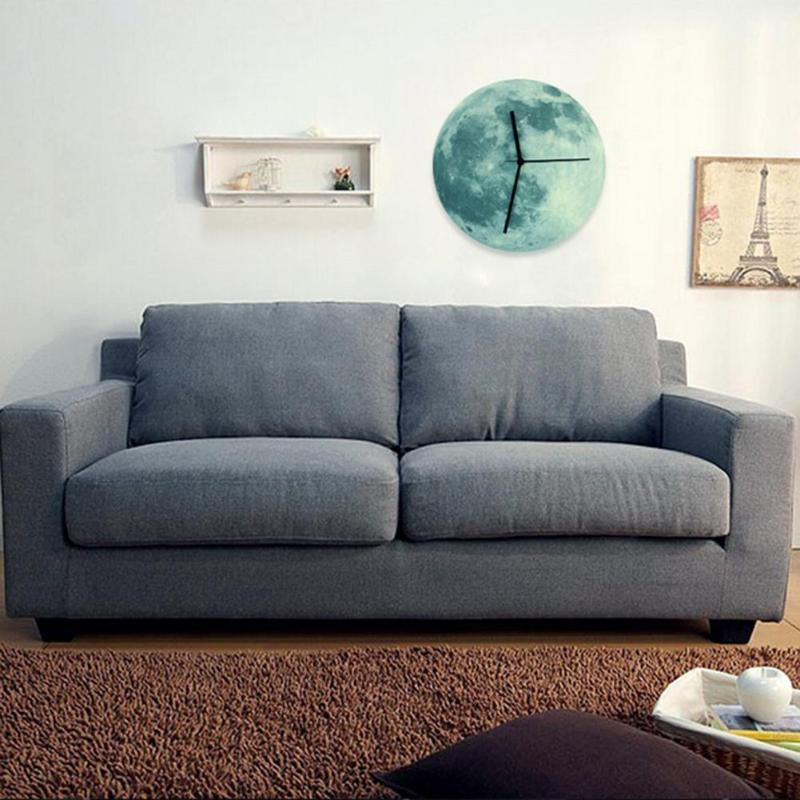 MoonGlow – Glow Dark Moon-inspired wall clock with night lighting