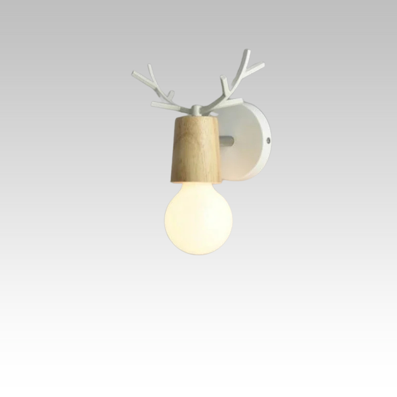 AntlerGlow - Modern Justerbar Barnrum Vägglampa