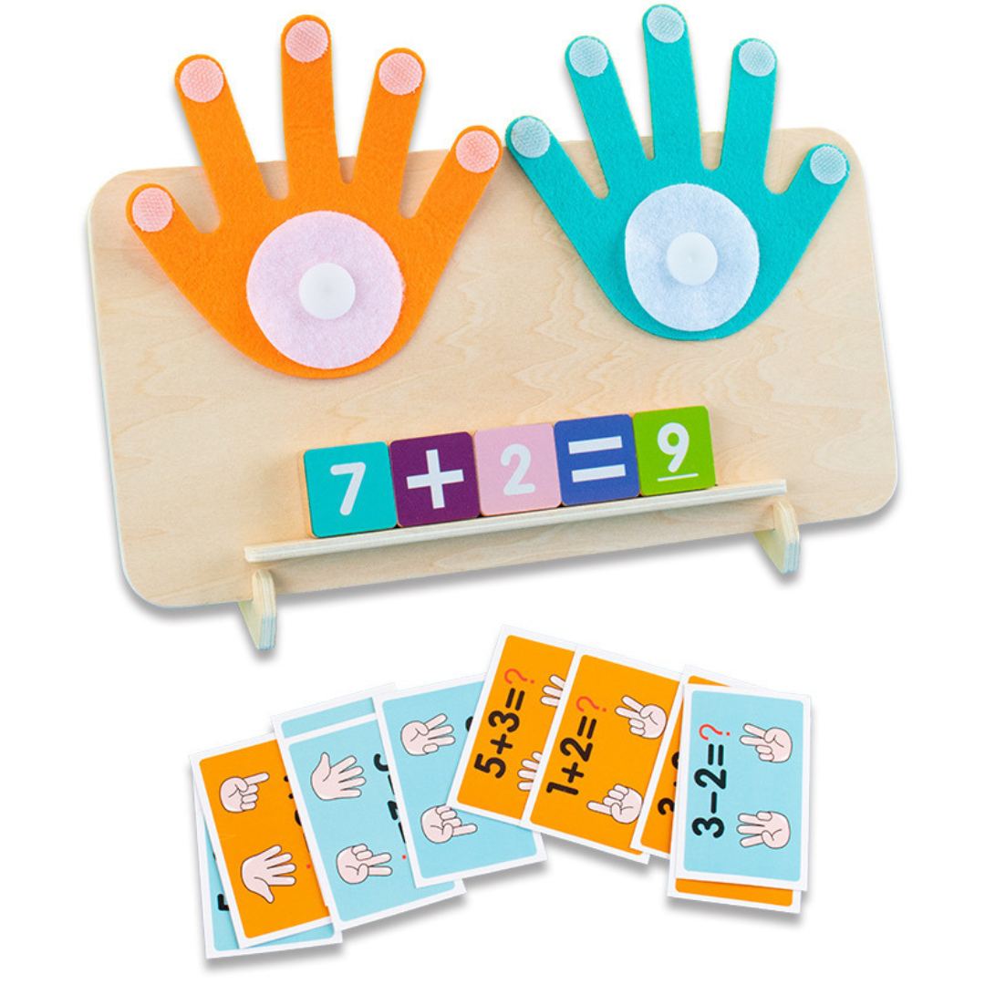 Montessori matematik finger lärande spel