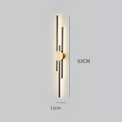 Vägglampa Modern LED Järn Vertikal Armatur