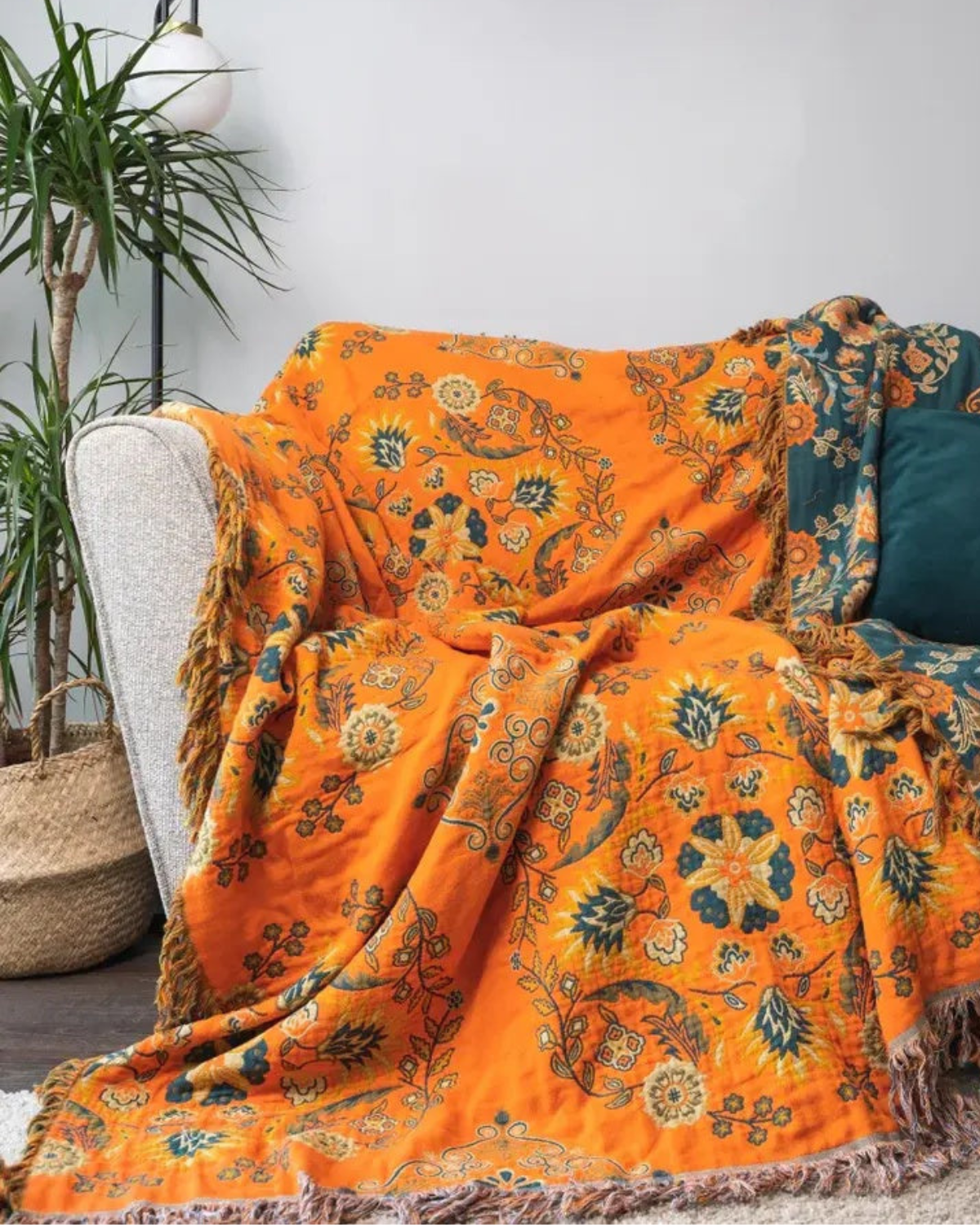 Carvallo – Lyxig Bomull Fil med Varm Marigold Nyans & Bohemisk Charm