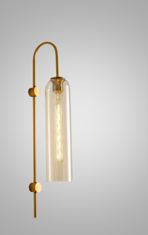 GlassGlow - Modern LED Vägglampa av Glas