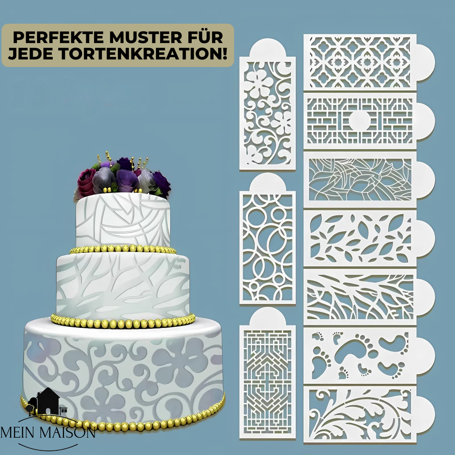 DecoLace™ - DIY-tårtdekorationsform i spets