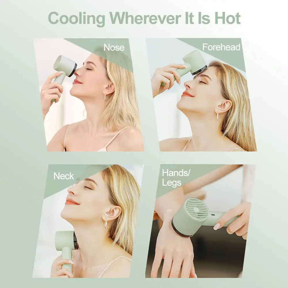 Bärbar luftkonditioneringsfläkt - Kompakt handhållen fläkt