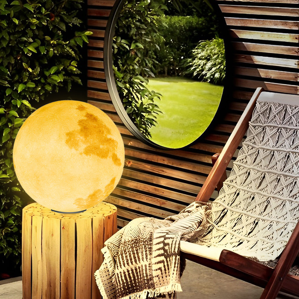 Utomhus Globe Sol Resin Puts Lampa