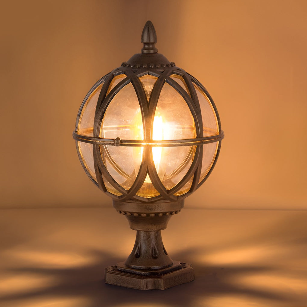 Utomhusvägglampa Vintage Glaslykta