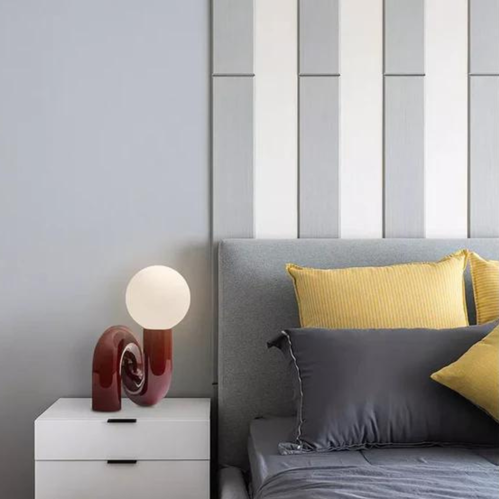 Carvallo - Modern glasbordslampa med varm belysning