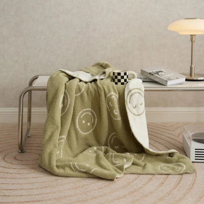 Smiley Face Plush Blanket