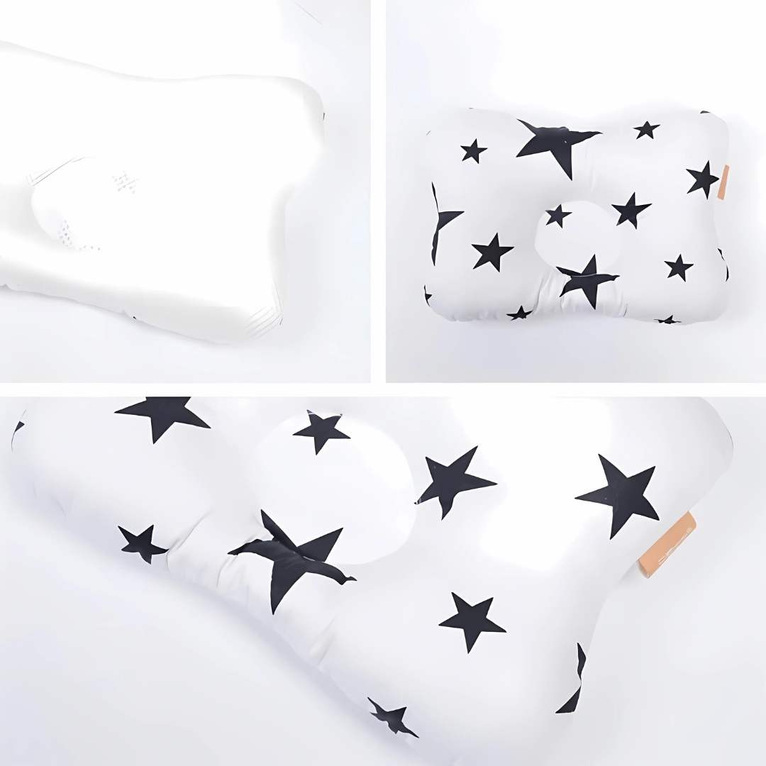 Babykudde för platt huvudstöd och komfort