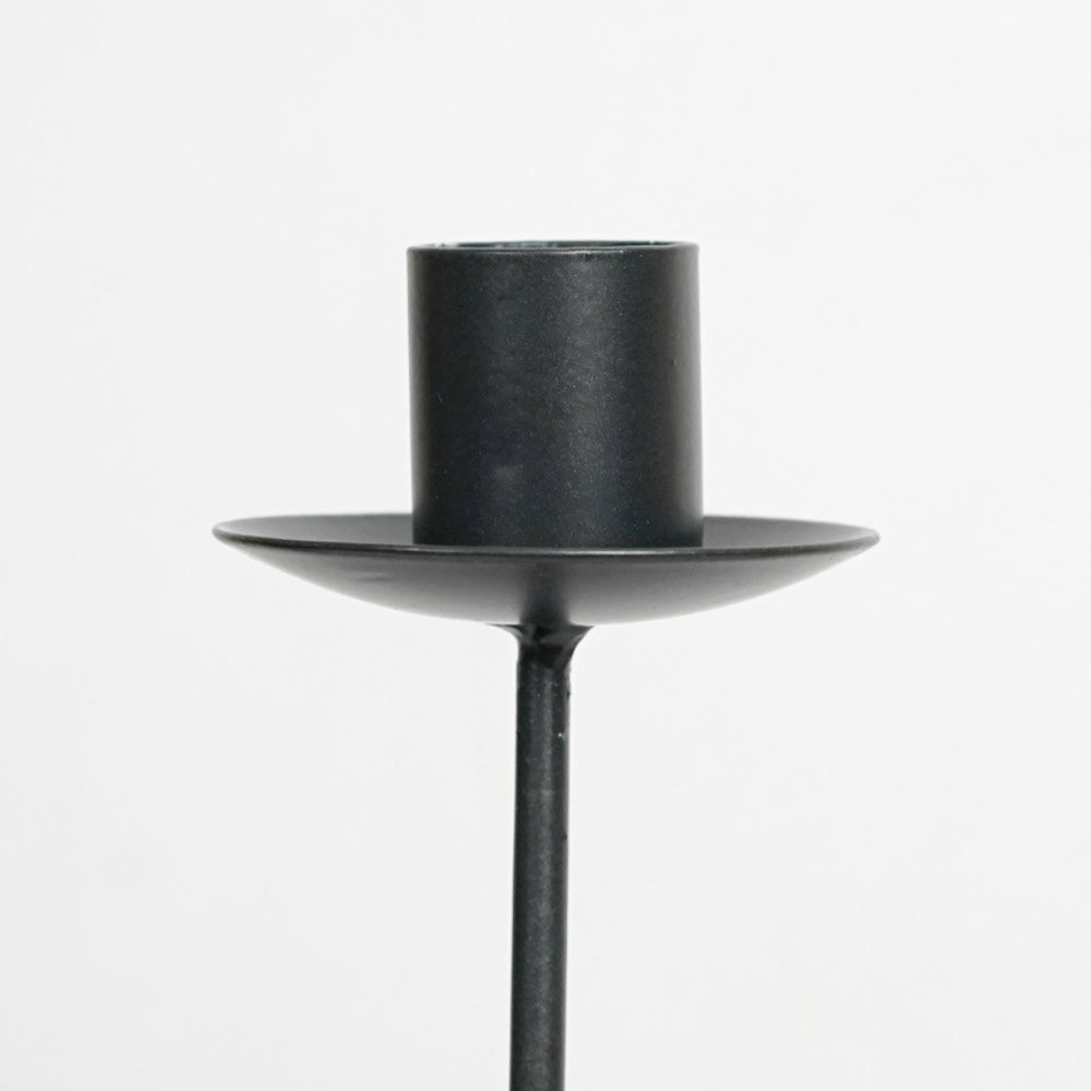 Skulpterad Vågig Järn Ljus hållare