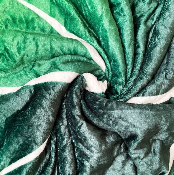 LeafyLuxe™ - Bladformad fleecefilt