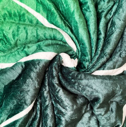 LeafyLuxe™ - Bladformad fleecefilt