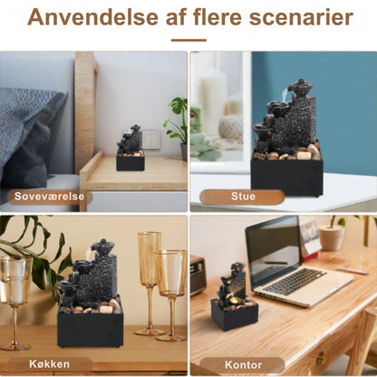 SerenityFalls - Elegant skrivbordsfontän för ro och fokus