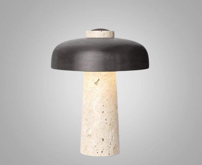 MarmorGlöd - Modern Marmor Skrivbordslampa | Elegant LED Bordslampa för Vardagsrum & Kontor