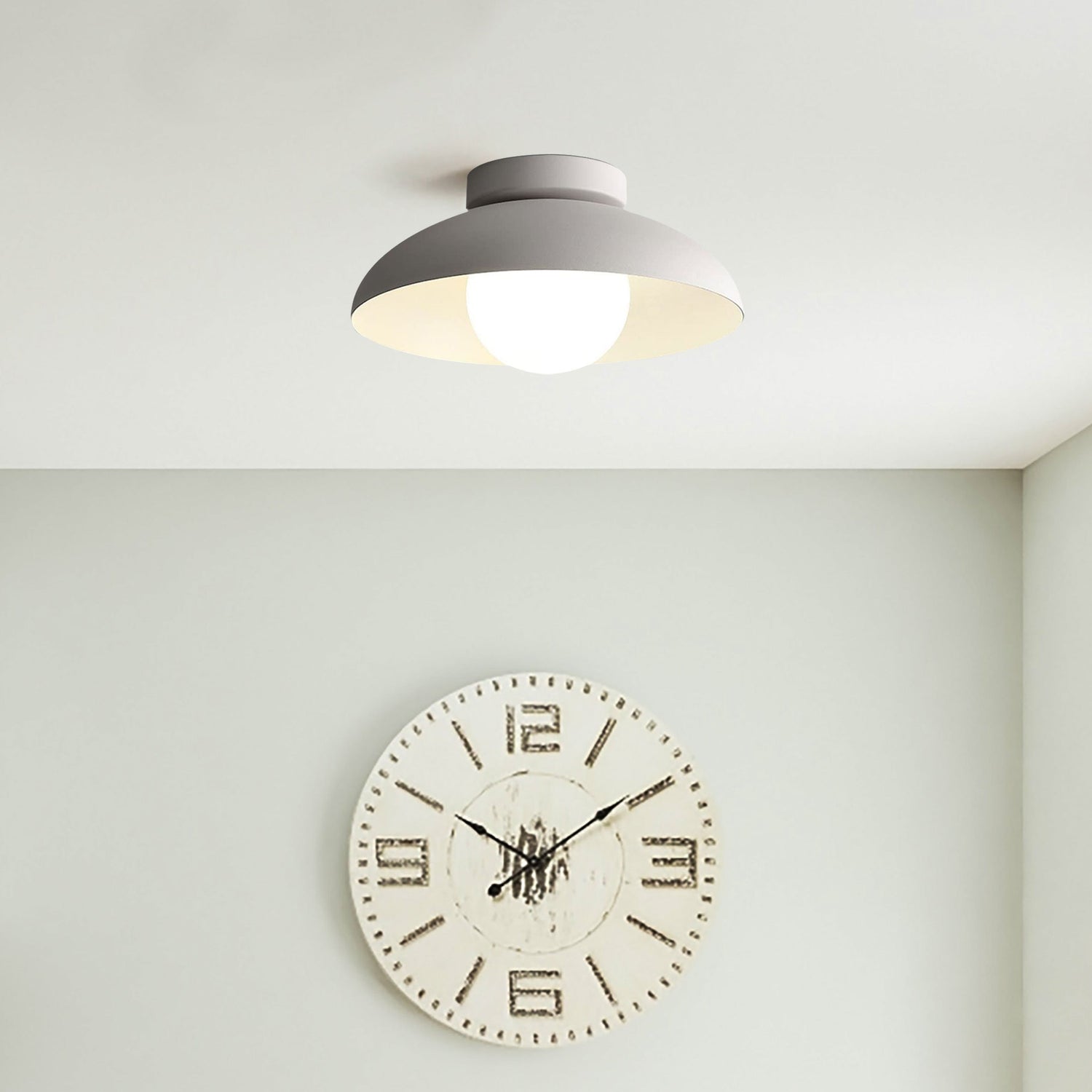 Modern Metallisk Semi-Flush Taklampa för Hallen