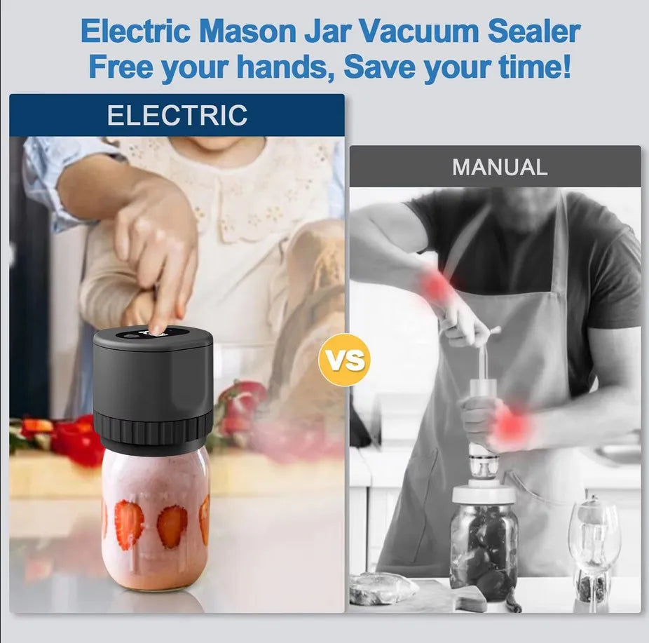 Elektrisk Mason Jar Vakuumförsegling
