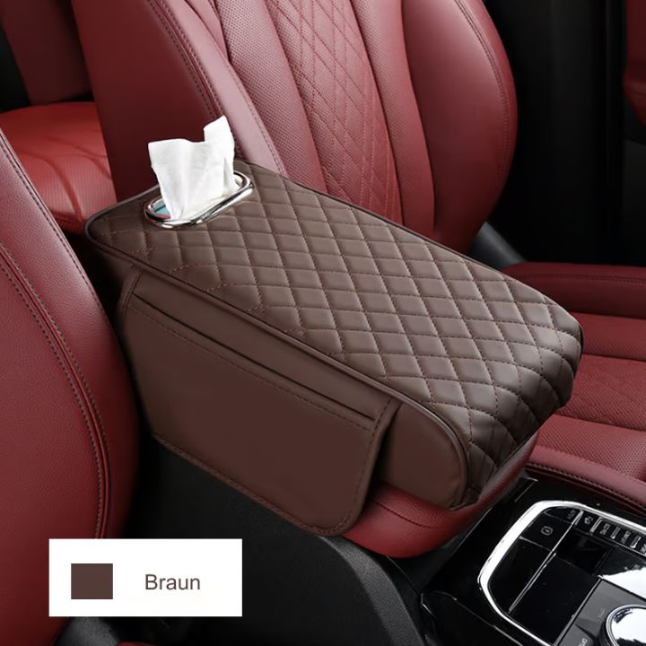 Carvallo - Bil-armstödsbox med näsdukshållare