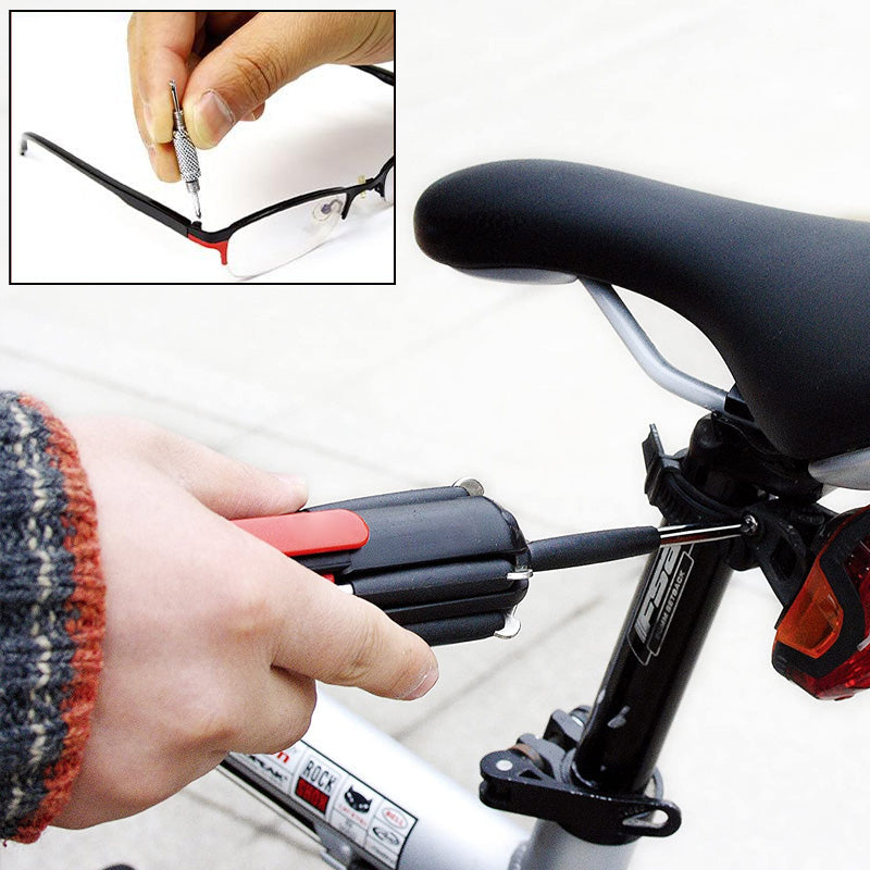 Carvallo - 8-i-1-skruvmejsel med LED-ficklampa